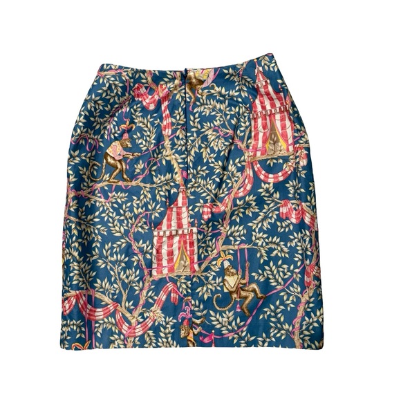 NWT, Rare/Unique Vintage Judy Lee Cole Swinging Monkey Pencil Skirt, Sz 4 - Picture 4 of 12